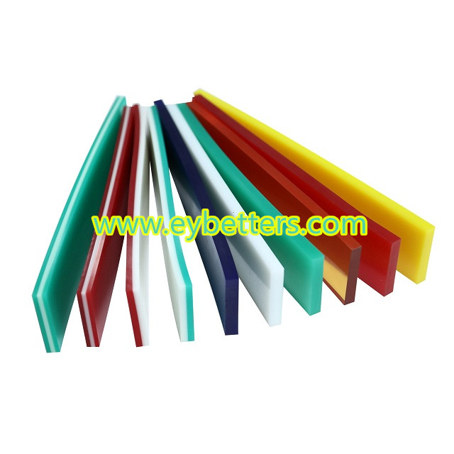 Squeegee rubber attending to all needs for screen printing