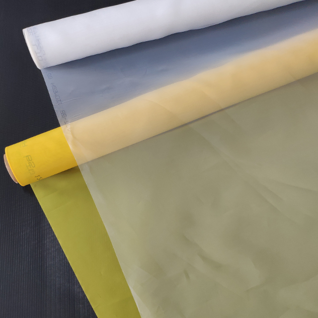 Dpp 77T 195mesh 55 micron 100% monofilament polyester silk screen printing mesh fabric/white silk screen mesh