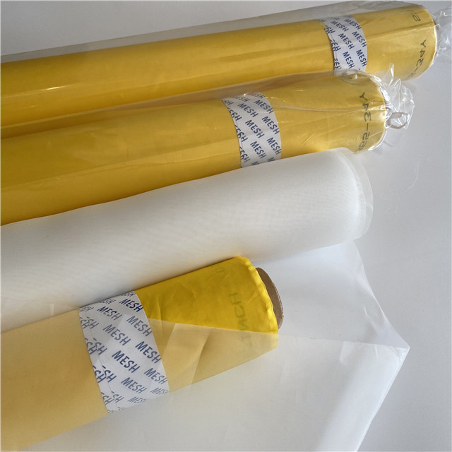 Hebei Enyang high tension 100% Polyester Plain Roll Screen Printing Mesh Silk Fabric