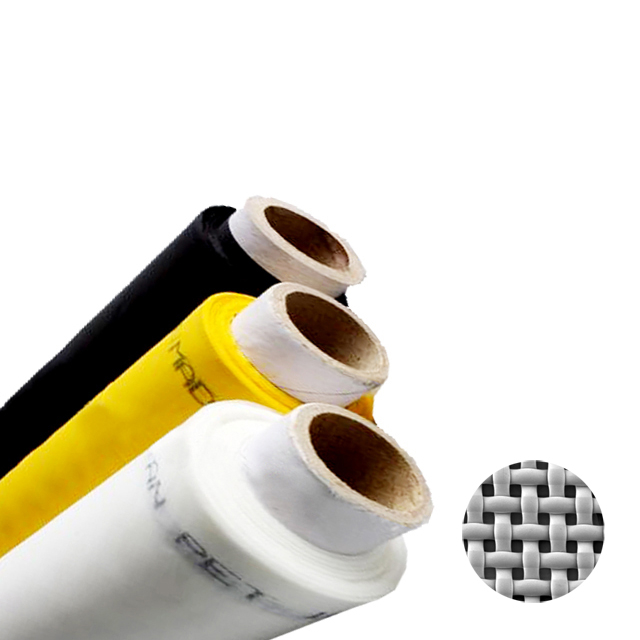 white yellow 32T 36T 39T 43T 47T 54T 59T 64T 72T 77T 80T 90T 100T 120T polyester silk screen printing mesh / bolting cloth