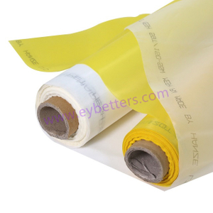 6T-180T 65'' Bolting cloth Polyester Silk Screen Printing Mesh Fabric roll 30 or 50 meters/yards white /yellow color