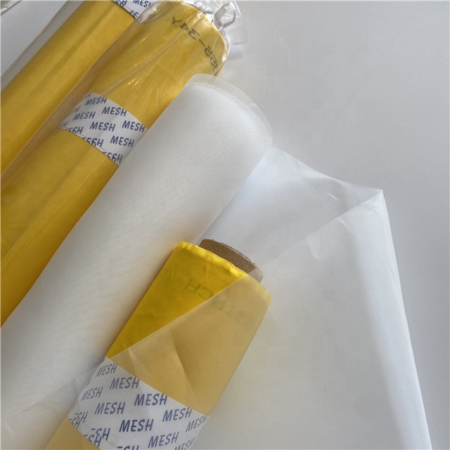6T-180T 65'' Bolting cloth Polyester Silk Screen Printing Mesh Fabric roll 30 or 50 meters/yards white /yellow color